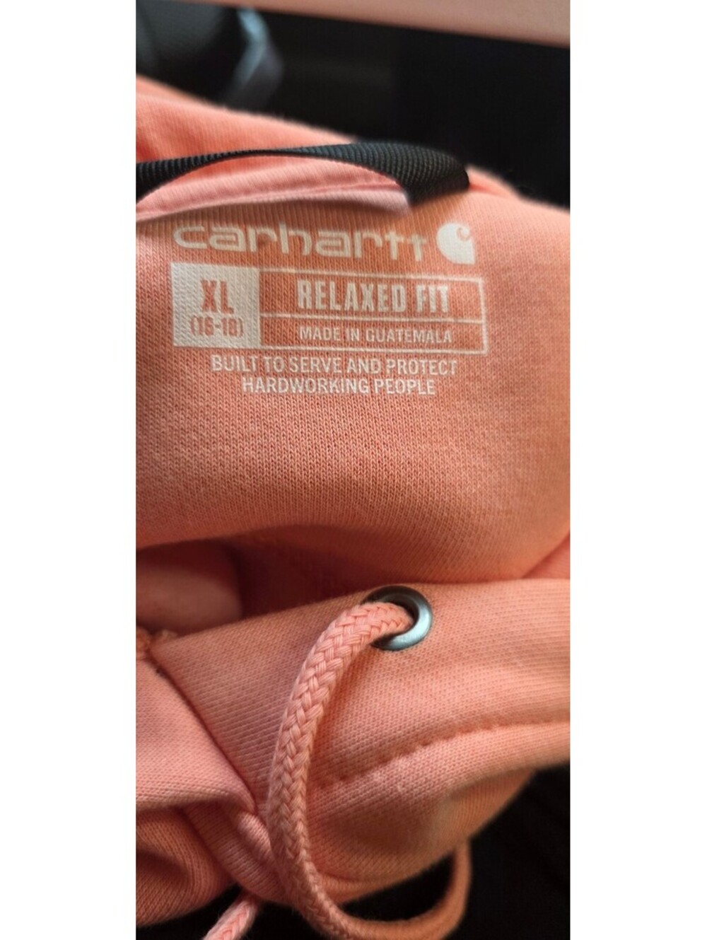 Carhartt Relaxed Fit Hoodie in Soft Peach XL - Picture 4 of 4